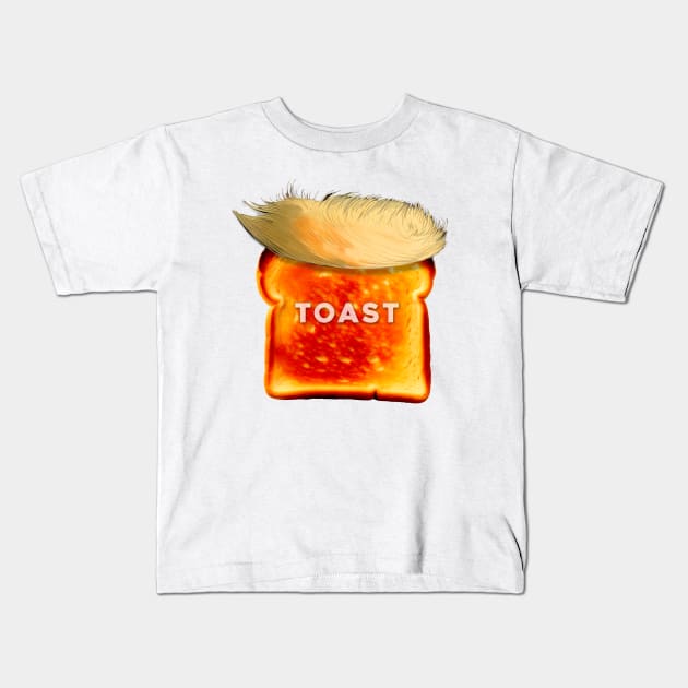 Trump is Toast: Donald Trump Guilty in New York Civil Fraud Case Kids T-Shirt by Puff Sumo